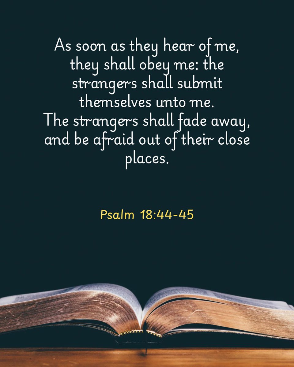UsenHoward's tweet image. God is saying to you today that from now on, strangers will submit to you. People will be frightened by the mere hearing of your voice. God has given you complete victory. 
#howardusen #takecharge #bibleverse #fyp #victory