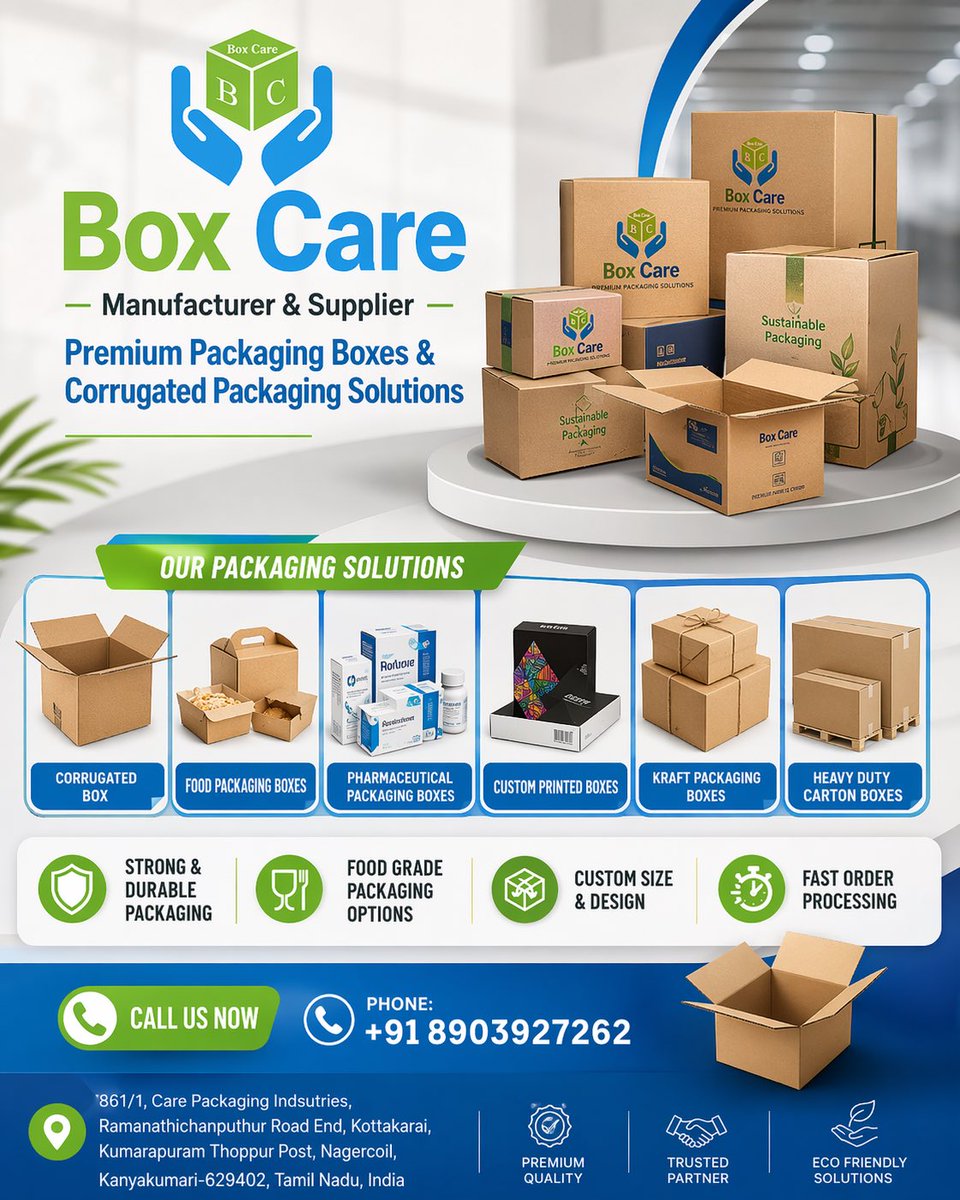 BOXCARE_'s tweet image. From raw material to your doorstep. 🛠️ Quality control isn't just a step at Box Care—it’s our obsession. Here’s a look at how we ensure every box handles the hustle of modern shipping.

#Manufacturing #QualityMatters #BoxCare #Logistics #SmallBizIndia