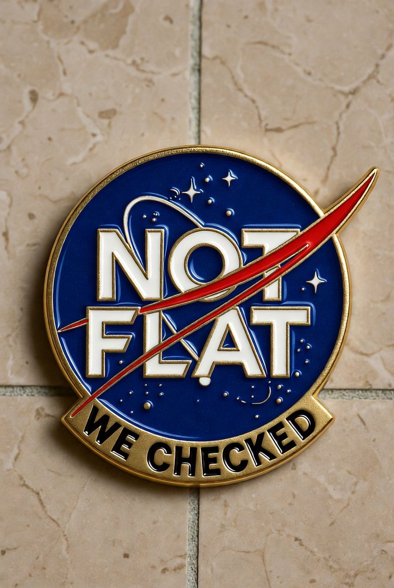 "Not flat, we checked" -- NASA