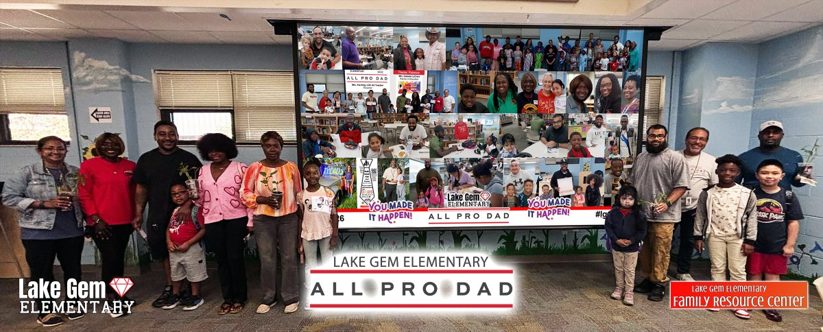 LakeGemES_OCPS's tweet photo. Thank you, @LakeGemES_OCPS families, for joining us at our April #AllProDad Meeting focused on #friendliness!
Please assist us today in completing our Spring Survey here:
https://t.co/tyufcxIej7
#lgesoaring #lgeapd #lgefrc @OCPSnews @Fdn4OCPS @AllProDad https://t.co/BLGguW4nVX