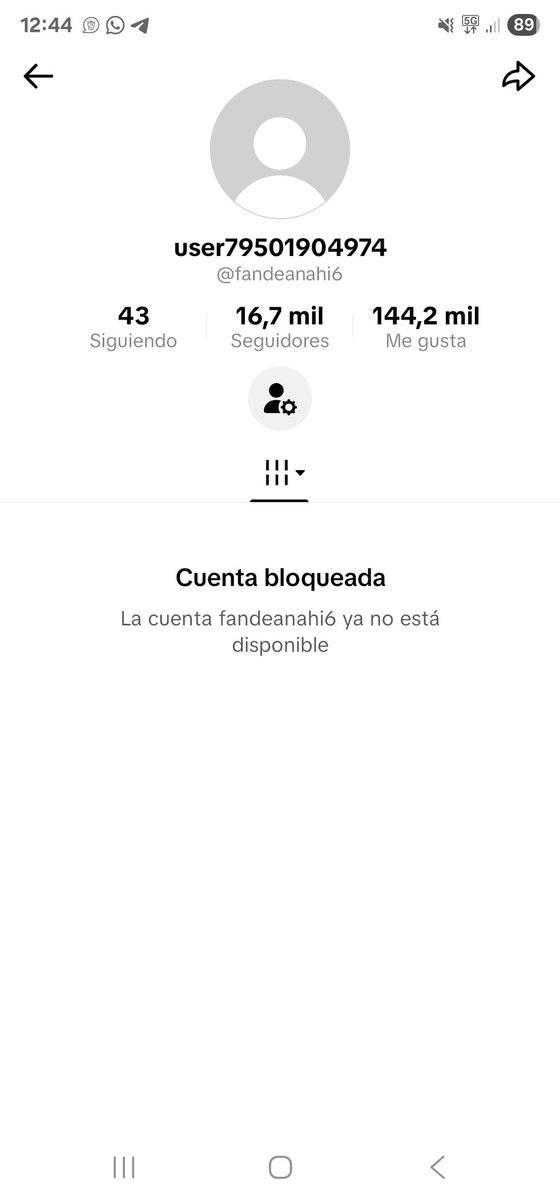 Qué fue? 😭😭😭 mi cuenta