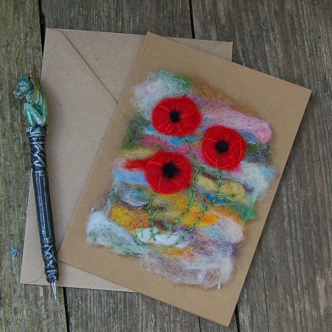 Yorkshireharec1's tweet image. Check out NEEDLE FELT  POPPIES  HANDMADE BLANK CARD ANY OCCASION ebay.us/m/KcinbI #eBay via @eBay_UK