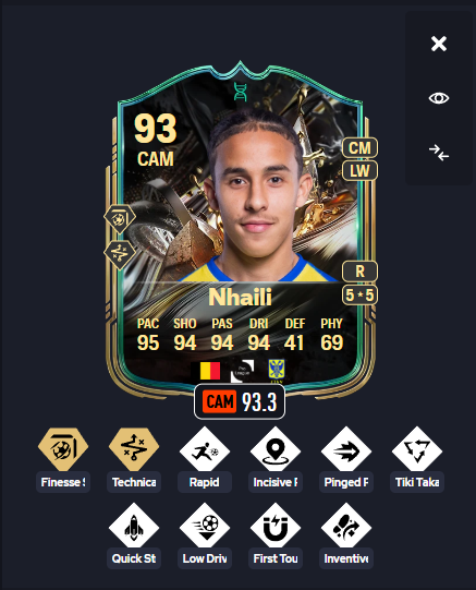 xBraedenFC_'s tweet photo. 🚨LAB ALERT 🚨

NHAILI 🇧🇪
93.3 META RATING 📈

FINESSE+
TECHNICAL+

-INVENTIVE
-INCISIVE
-PINGED
-TIKI TAKA
-LOW DRIVEN
-RAPID
-QUICKSTEP
-FIRST TOUCH 

🤯🤯
95 PACE 
94 SHOOTING
94 PASSING
94 DRIBBLING 

LEAN MEDIUM BEST BODYTYPE

FOLLOW FOR MORE AND CHECK PINNED📌 https://t.co/UoMkI8463r