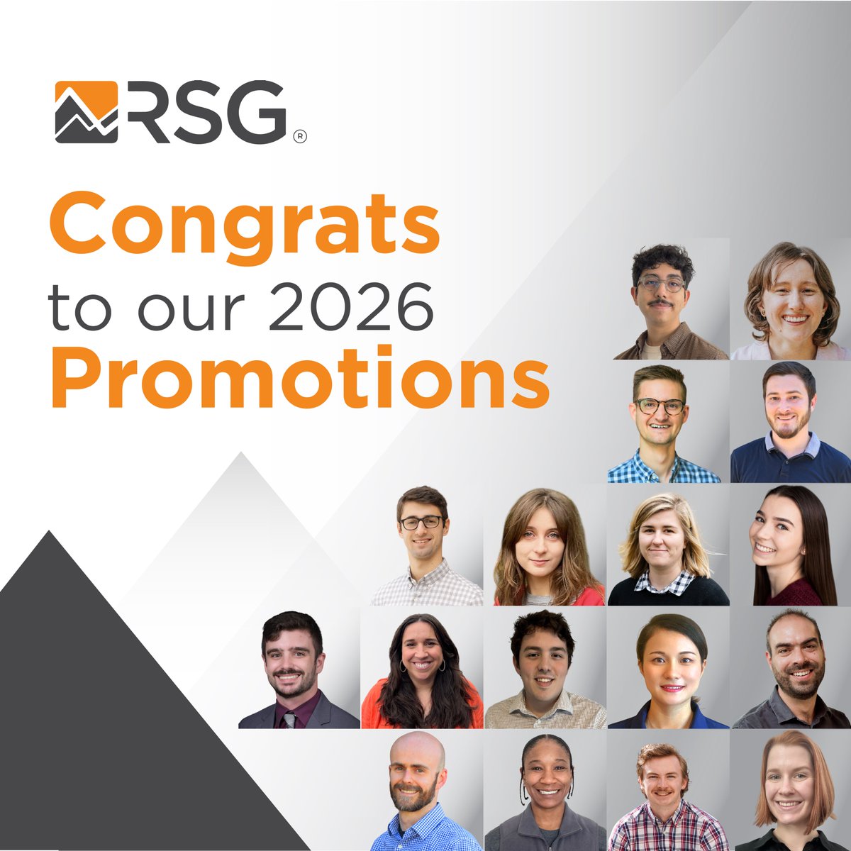 RSG_inc's tweet image. Big congratulations to our employee‑owners on their well‑deserved promotions! Their dedication and impact continue to drive RSG forward. #Employee #Promotions #RSGProud