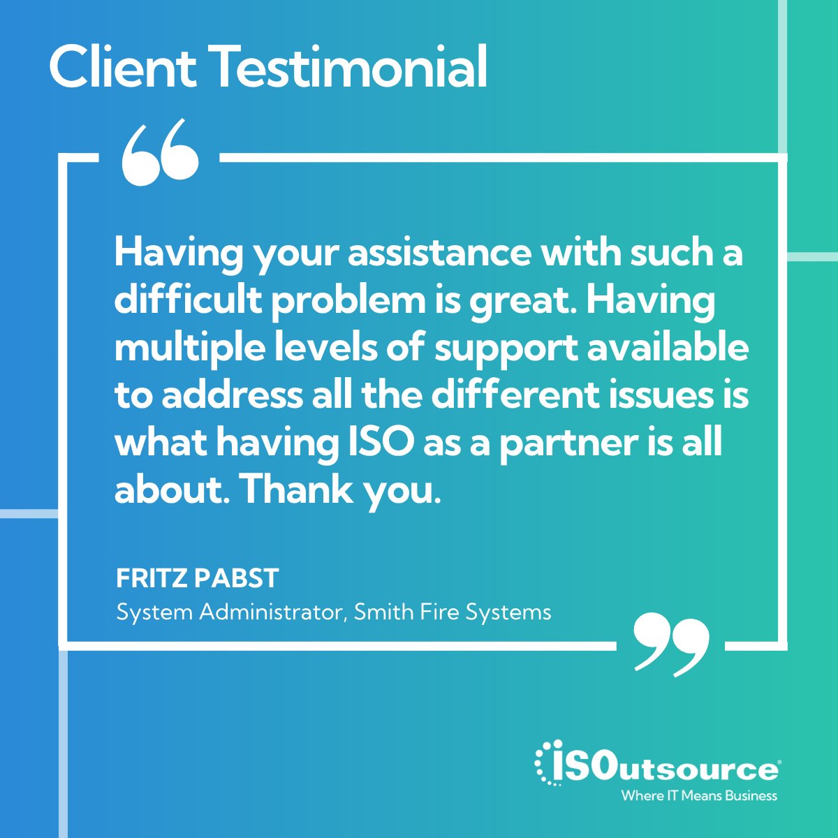 ISOutsource's tweet photo. No matter the size of your business, ISOutsource can help you make smarter use of your technology investments to power growth, improve efficiency, and support long-term resilience. 

Learn more about our IT services: https://t.co/AjPtD3FNdj https://t.co/UWMGkJoIlI