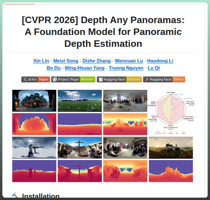 tom_doerr's tweet photo. Foundation model for panoramic depth estimation

https://t.co/XFrwcooAbL https://t.co/PbpRLR4Bnr