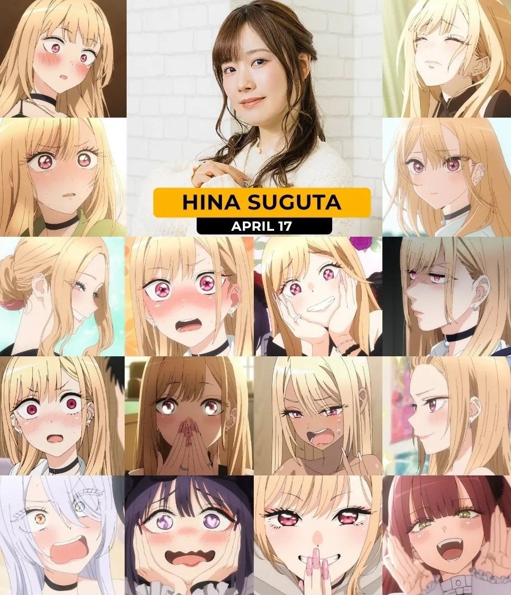 HAPPY BIRTHDAY TO MARIN VOICE ACTOR HINA SUGUTA 💕💕