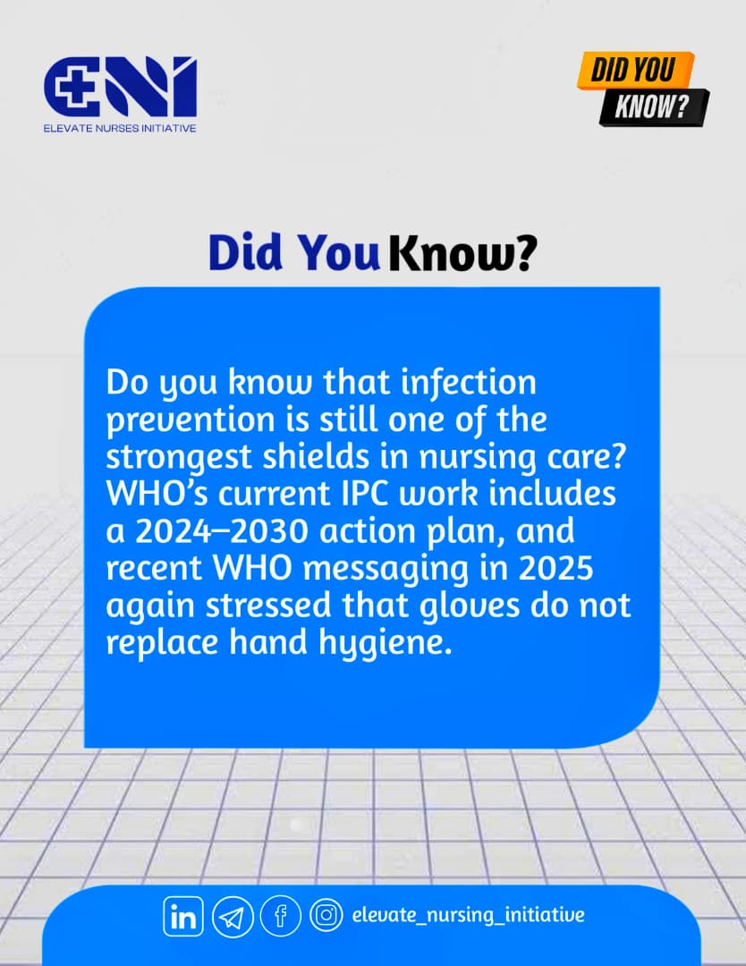 NursesNexus's tweet photo. Did you know..... 🤔

#infectionprevention #nurses #elevatenursesinitiative https://t.co/Tp1Lj0MBK3