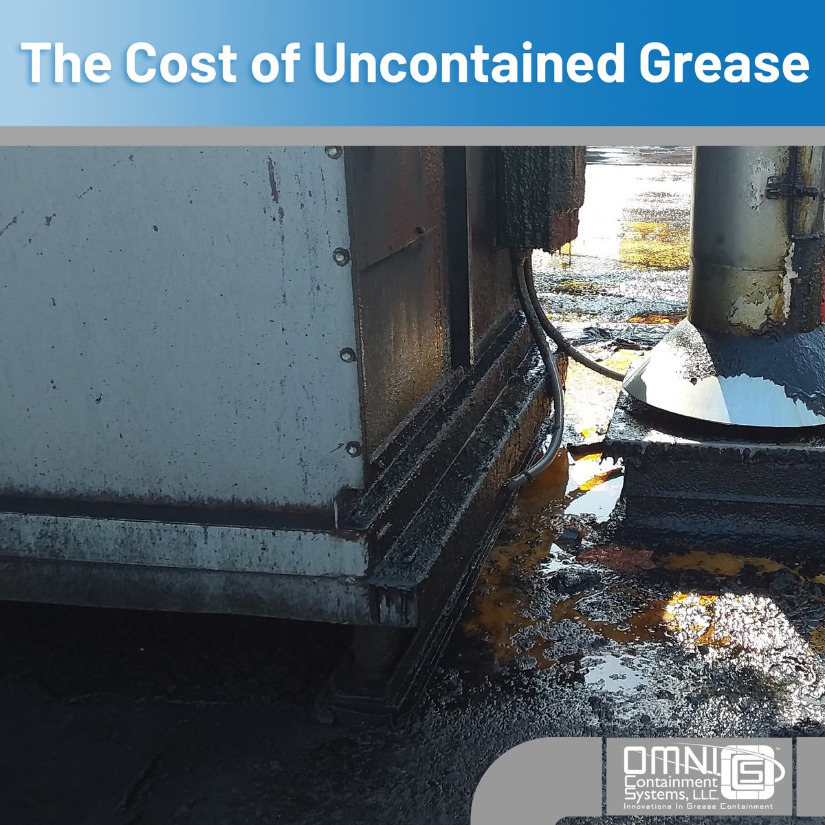 omni_llc's tweet image. Stop grease before it causes damage. Protect your roof and avoid costly repairs. omnicontainment.com/grease #GreaseContainment #FacilityMaintenance