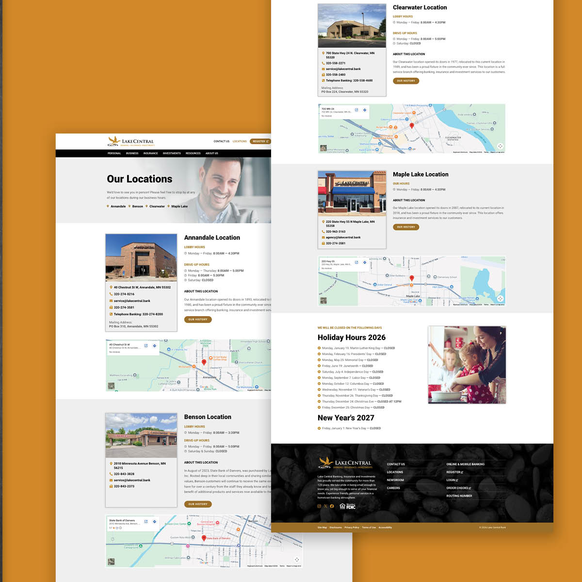origmarketing's tweet image. We’re proud to partner with Lake Central Bank—with four convenient locations and a deep commitment to the communities they serve, we’re grateful for the collaboration! Do you need a website? 👉  originsmartmarketing.com/capabilities/w…

#LakeCentralBank #WebsiteDesign #OriginSmartMarketing