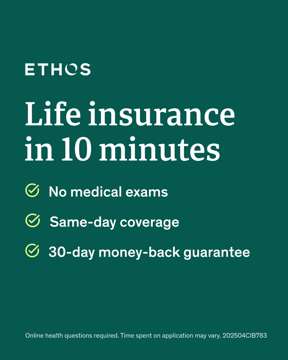 osfgllc1's tweet image. You can get life insurance in as little as 10 minutes—no medical exams, same-day coverage, and a 30-day money-back guarantee. 👉  ⚡ Discover how fast, simple protection can give your family peace of mind today. 🛡️

#NoMedicalExam #FastCoverage tinyurl.com/26fq7v7n[...]