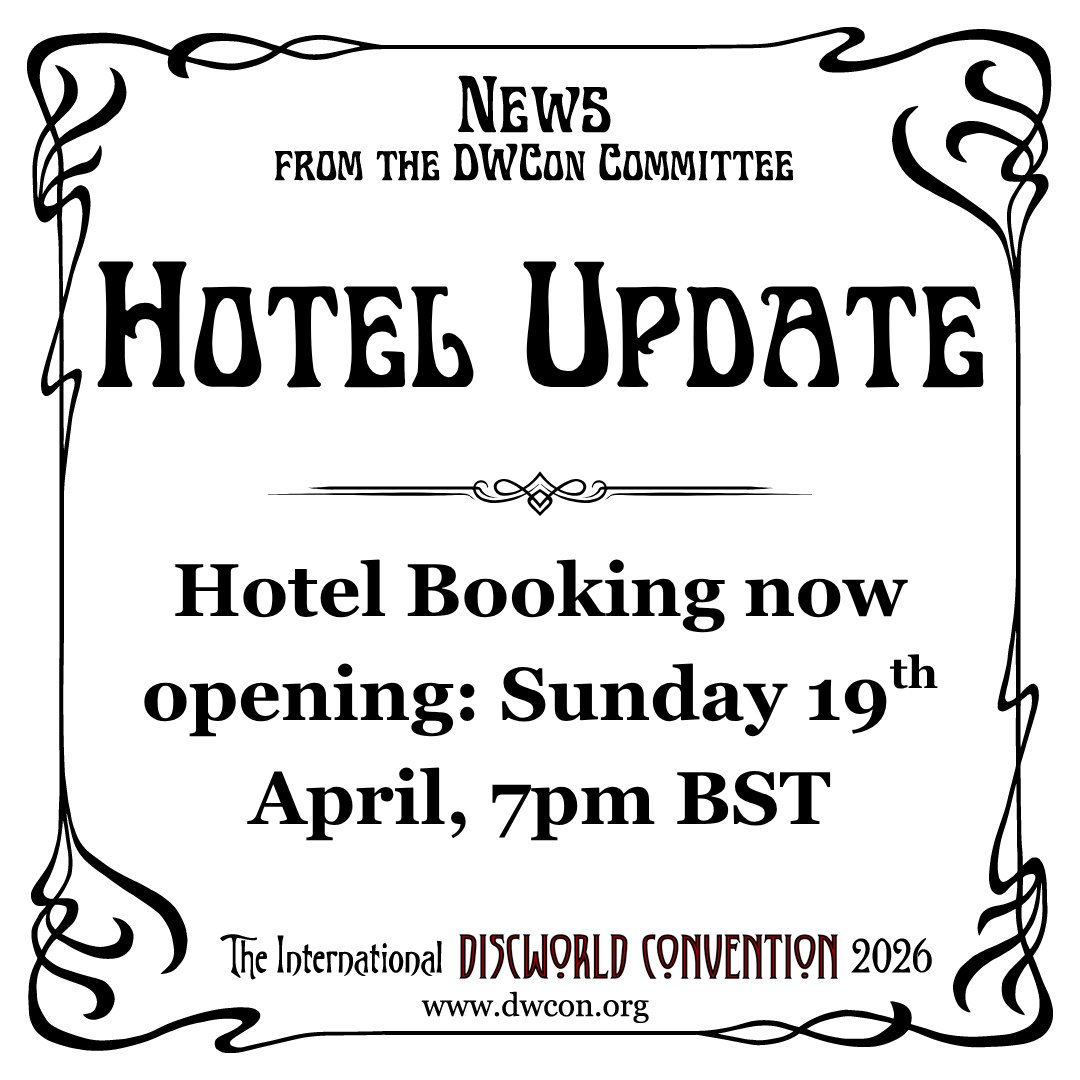 dwcon's tweet photo. We're back, and this time we mean business.

Hotel booking will be going live at 7pm BST this Sunday (19th April).

Have a read of our FAQs whilst you wait: https://t.co/7c1XyDC7Eg

#DWCon #DWConNews https://t.co/7y7DESUBjG
