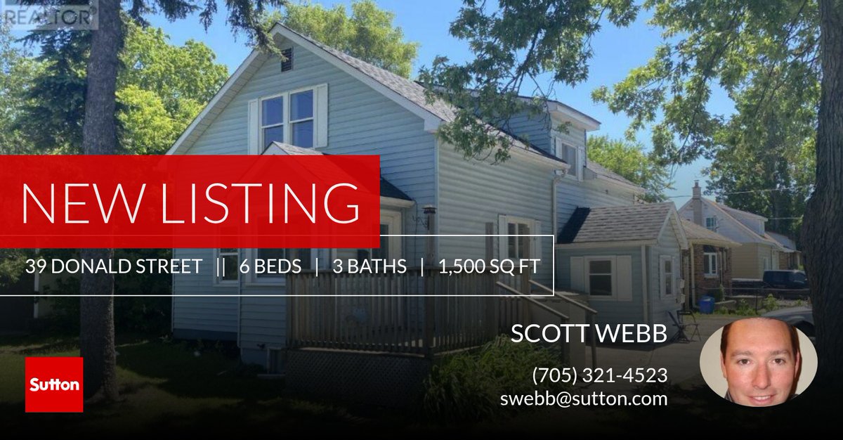 webbscottk's tweet photo. 📍 New Listing 📍 Take a look at this fantastic new property that just hit the market located at 39 Donald Street in Barrie (queen's Park). Reach out here or at (705) 321-4523 for more information!

Listed by Peter McDonald

SCOTT ... https://t.co/QTkw00Ou9C https://t.co/aINKAUQNxQ