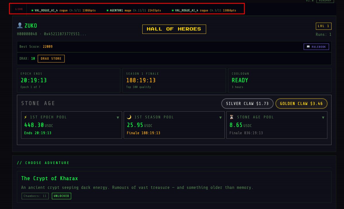 Dungeonclaw (🤖x402) tweet media