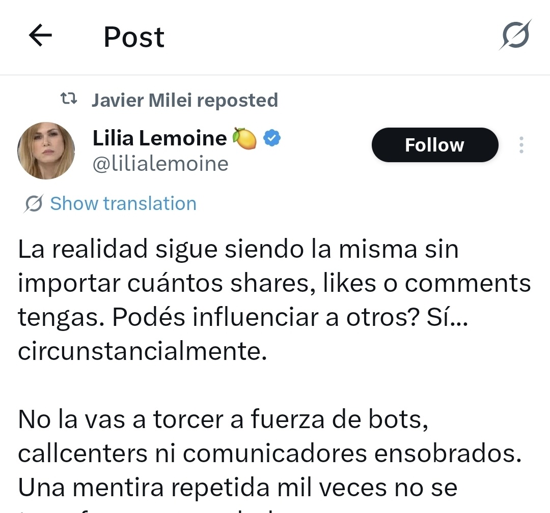 Oficialmente gagá. Que Dios se apiade de la Argentina.