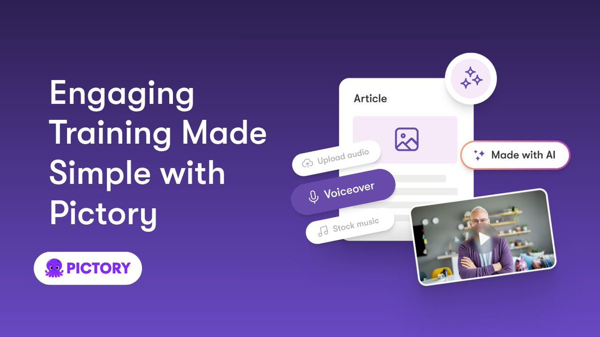 pictoryai's tweet image. Training needs to move faster and still drive real results.

With Pictory, turn existing knowledge into clear, engaging, and scalable training your teams can actually use.

Learn how: pictory.ai/blog/the-bigge…

#Pictory #AIvideo #LearningAndDevelopment