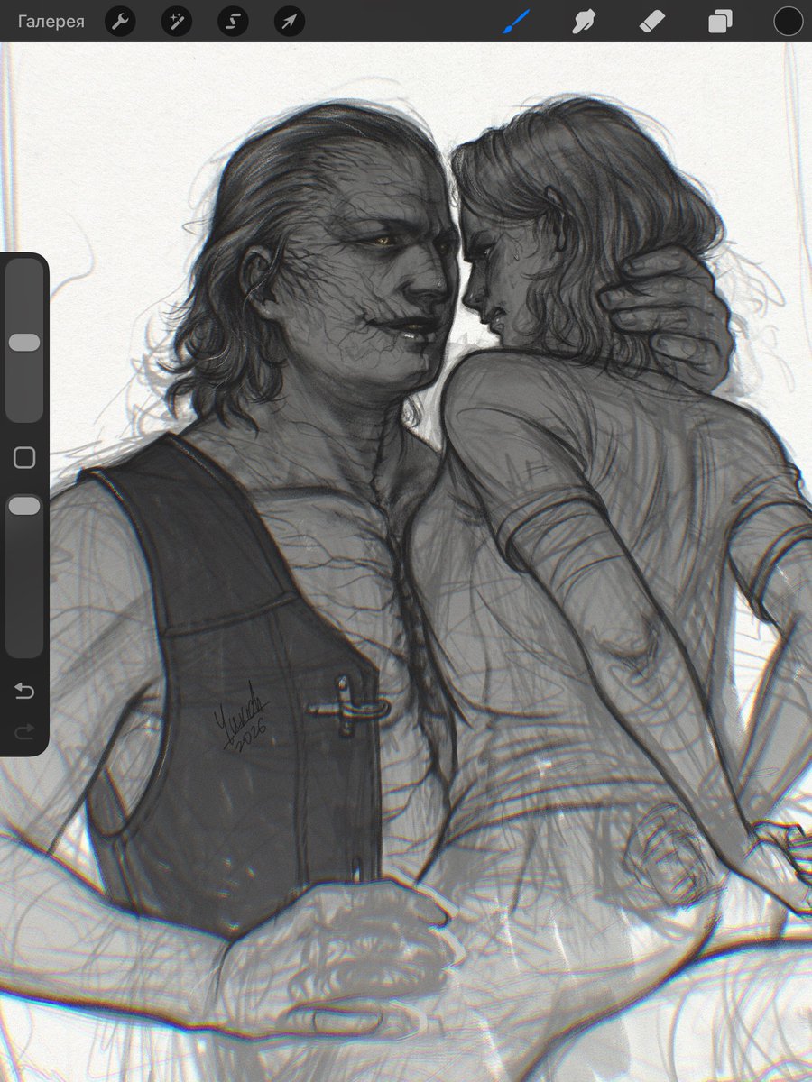 Welp, I’ve accidentally ruined this one, but I have screenshot of the stage when I still liked how things were going x))) 

#re9 #VictorGideon #GraceAshcroft