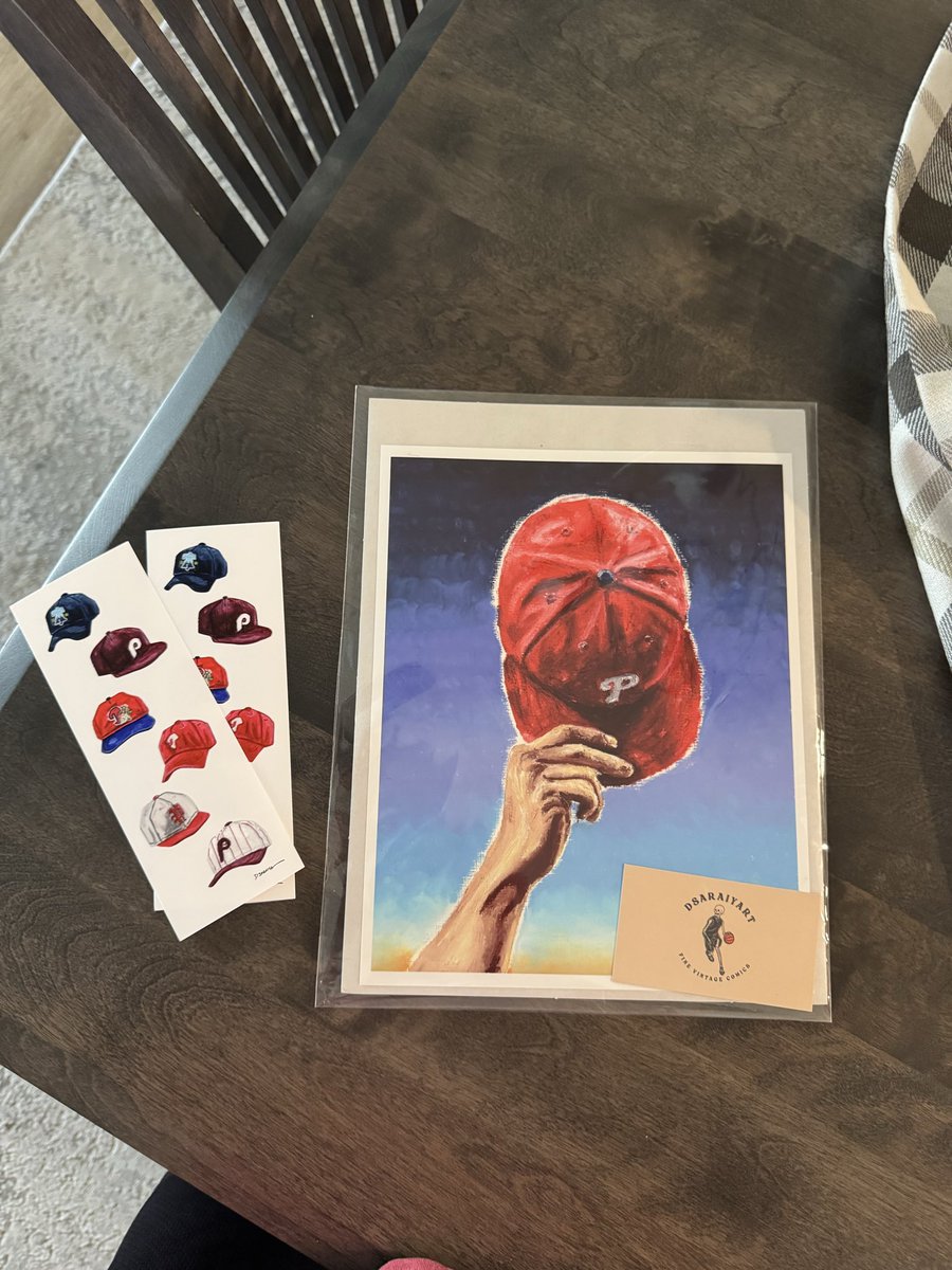 SJBS_John's tweet image. If you are a @Phillies (or Philly sports fan) and you don’t have anything from @dhwanisaraiya_ you are doing it wrong #SupportLocalArtists