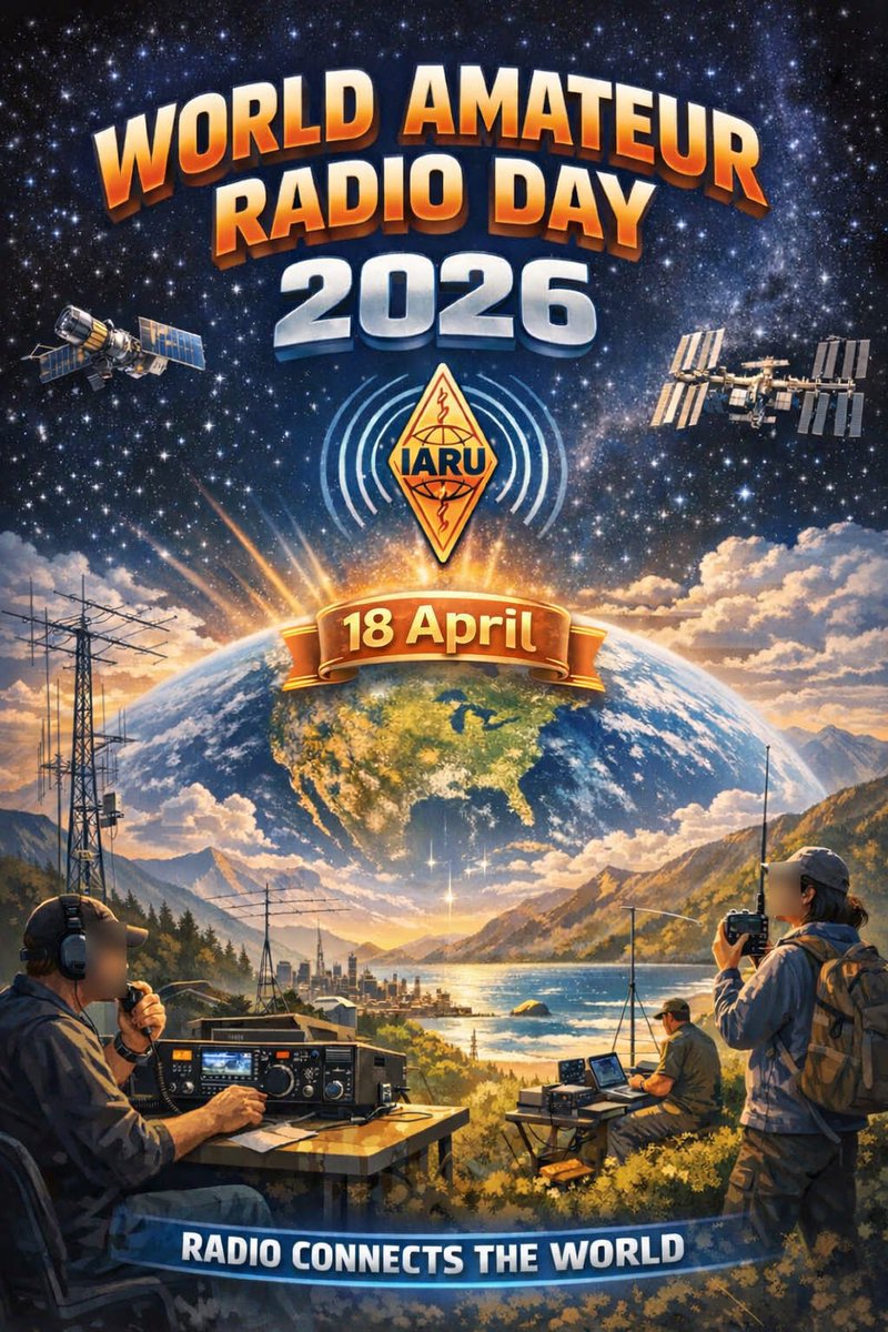 Tomorrow is World Amateur Radio Day!
#hamradio