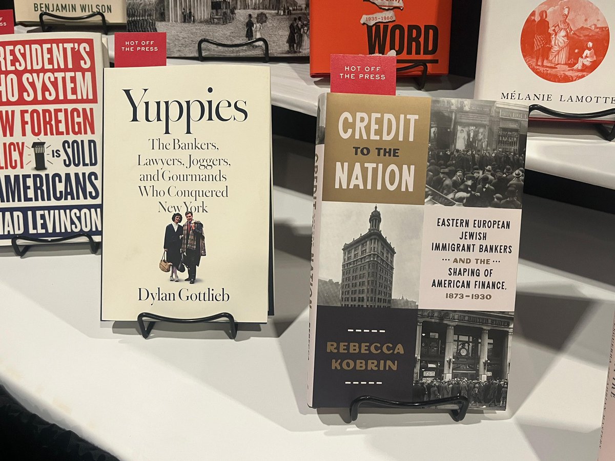 _sen_sharmila's tweet photo. Three cheers for Marla Ramirez, author of Banished Citizens!

Three cheers for @dygottlieb, author of Yuppies.

Three cheers for our editors @emsilk10, @pompqmoq (not at #OAH2026 this year but you can always pitch him!), and Sana Mohtadi. https://t.co/mhzSJ6fijE