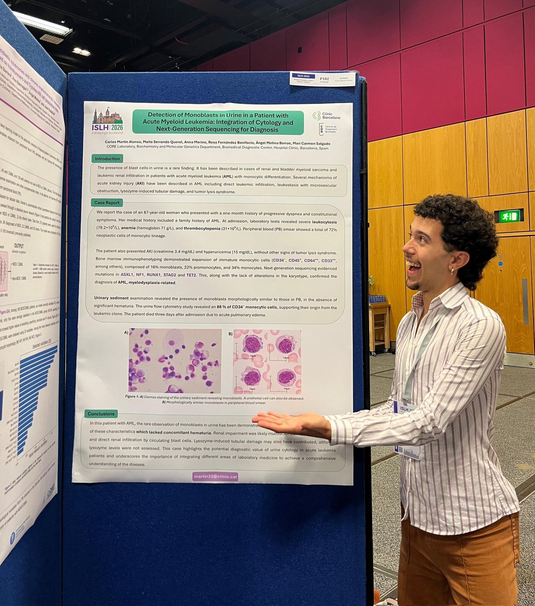 he was so happy to find blasts in urine