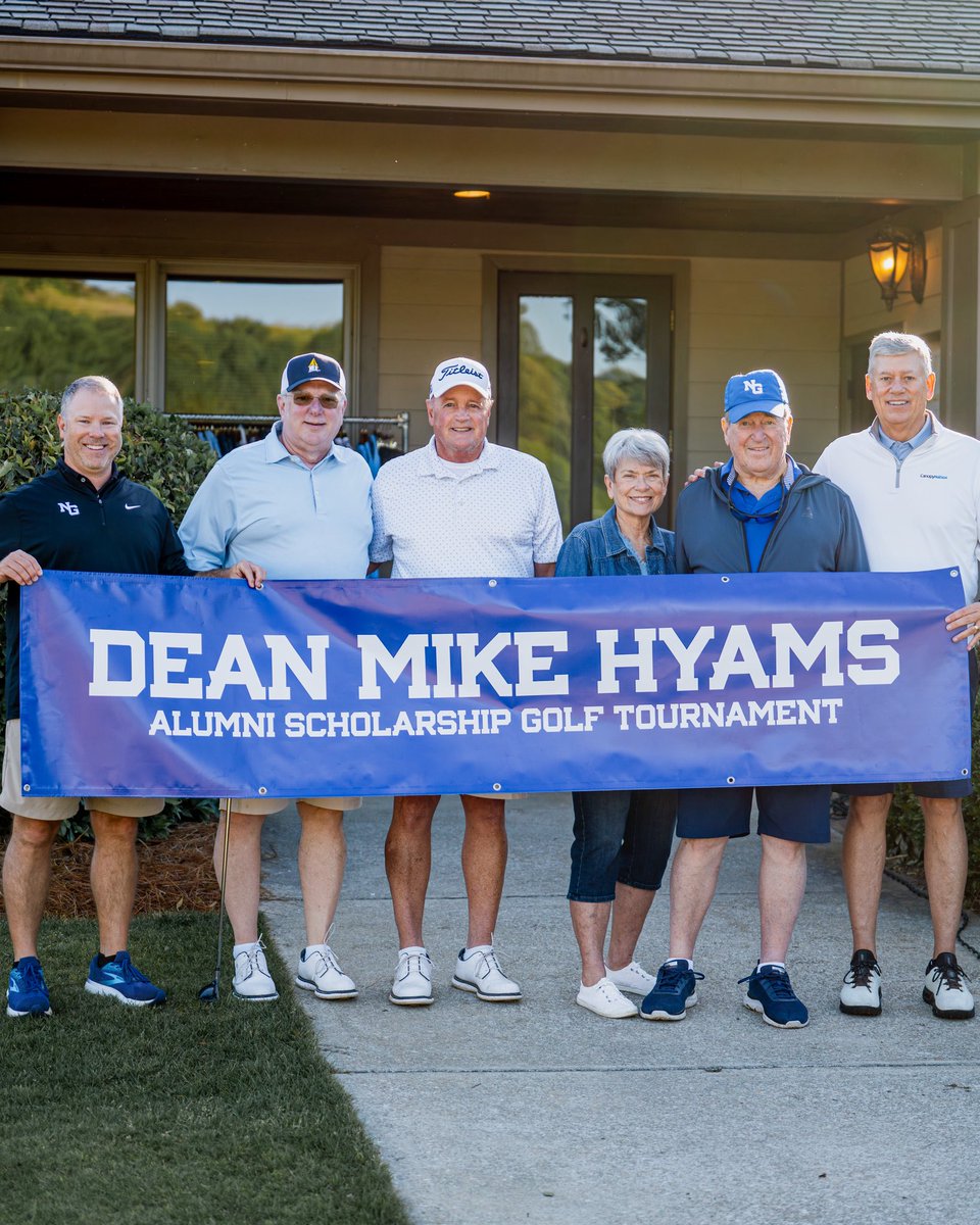 UNG_Nighthawks's tweet photo. This morning unveiled that the Alumni Weekend Golf Tournament will be renamed to the Dean Mike Hyams Alumni Scholarship Golf Tournament⛳️

Dean Hyams was instrumental in starting the tournament 51 years ago &amp; we are proud to honor his commitment to our University &amp; community! https://t.co/tQa3hqiETN