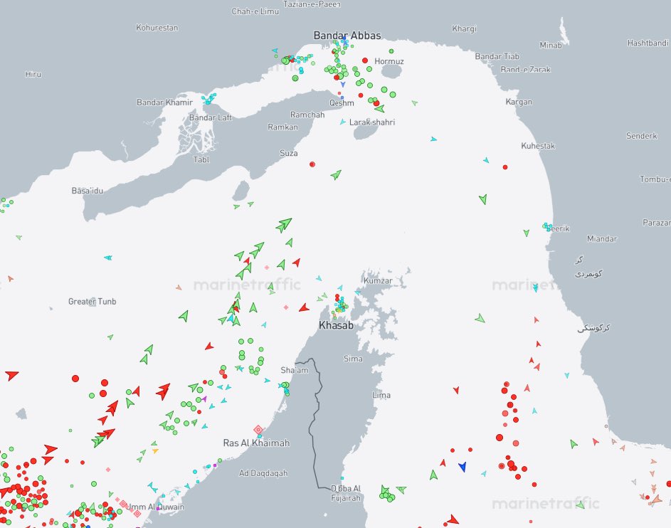 KC_Invests's tweet image. Lots of movement now in Hormuz. Question is, Will they be turned around?  #oil #shipping