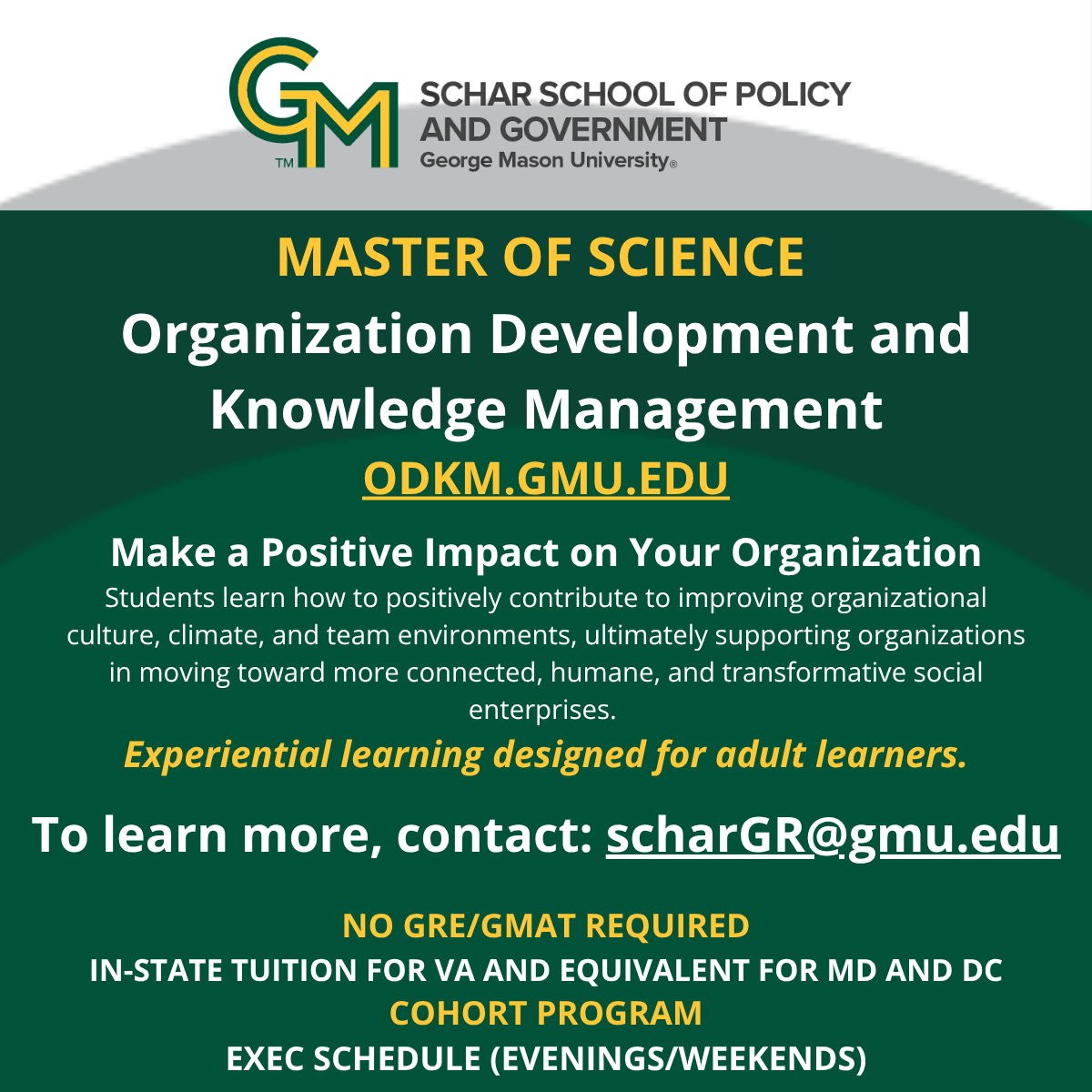 stangarfield's tweet image. Graduate Program @GeorgeMasonU: Organization Development and Knowledge Management. Post in the #SIKM Leaders Community by @BarbaraFillip. Great program if you want to be part of a learning community you can grow with and thrive in. sikm.groups.io/g/main/topic/g… #KM #KnowledgeManagement
