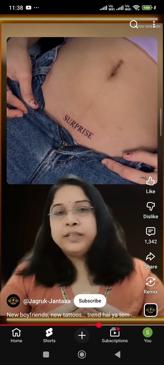 Tattoo's on women's legal body under women empowerment scheme &amp; supported by legal feminists 

Politicians are getting votebank of women's 

Legal feminists are getting brokerage 

And some women's parents, brothers &amp; relatives getting money from women

youtube.com/shorts/dqZ3Qn-…