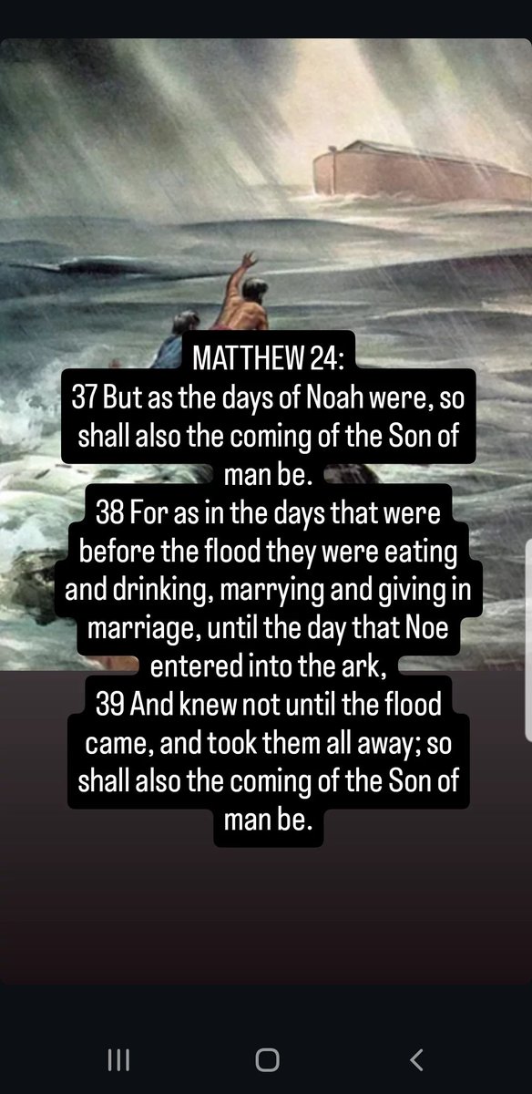 DeborahDodson1's tweet image. Matthew 24:37
“But as the days of Noe were, so shall also the coming of the Son of man be.”
#RAPTURE? Or beginning of the 7 year #Tribulation? #Jesus Second coming in 7 years? Lifting of the #Restrainer?
