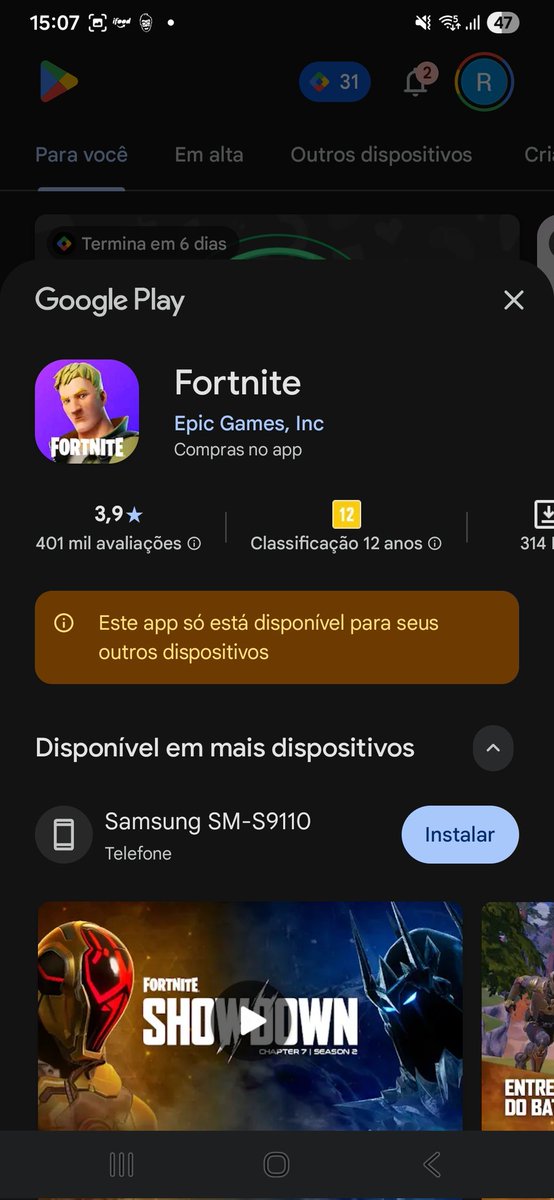 PORRA epic games faz uma versão separada só pra festival INFERNO