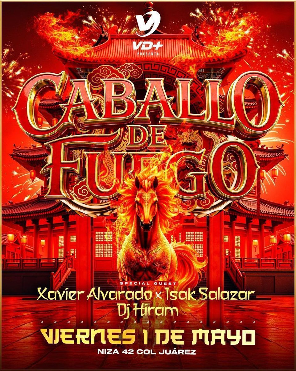 BEATOFICIAL's tweet image. Caballo de Fuego llega con una noche donde el ritmo no se detiene y la energía se apodera de todo. Invitados especiales, beats intensos y una experiencia imperdible este 1 de mayo. 🔥
🐝 beatdigital.mx | 100.9 FM
#Beatnews #CDMX #agendabeat