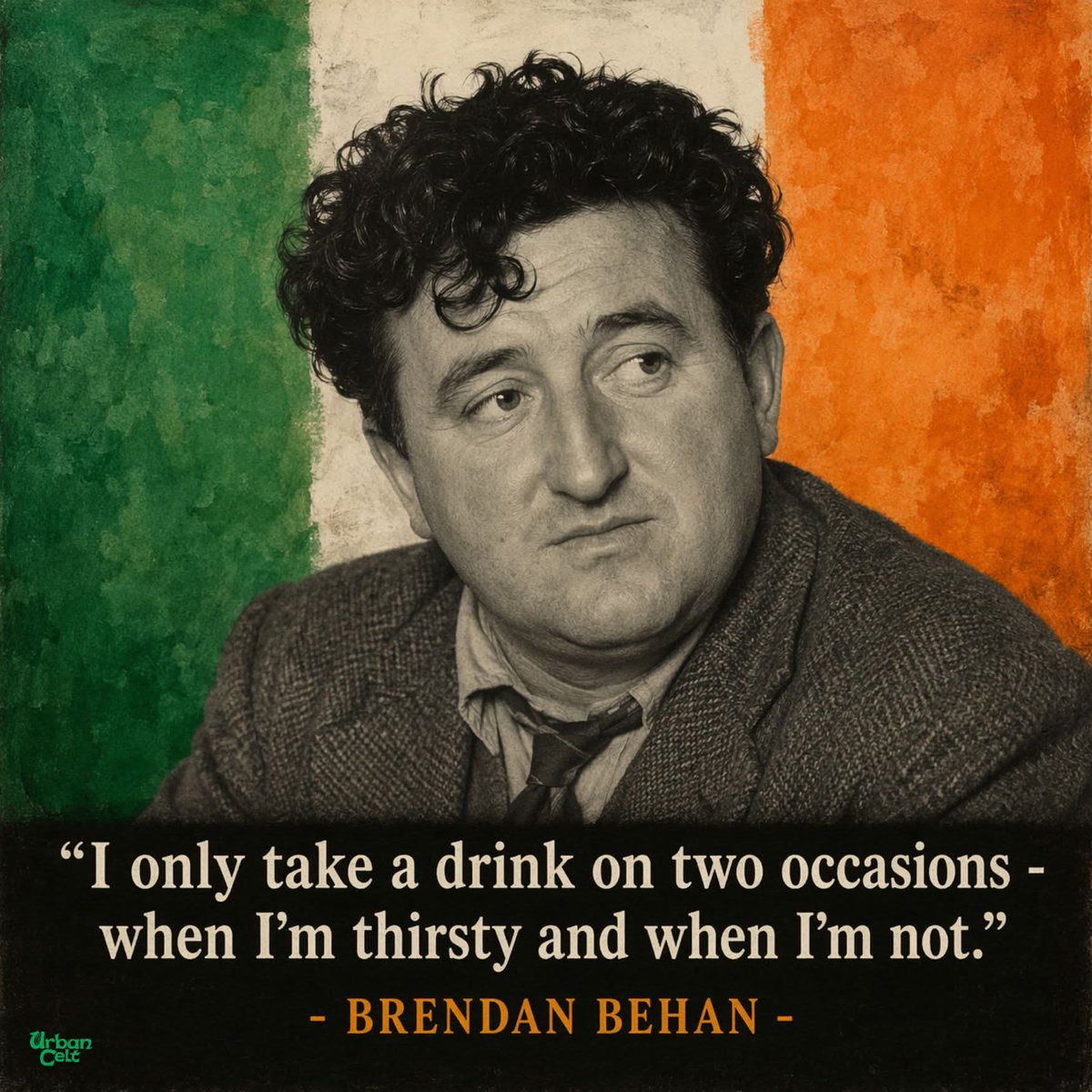 ThisIsIreland3's tweet image. There are philosophers, there are poets, &amp;amp; then there’s Brendan Behan. A man who somehow managed to sum up life, thirst, and decision-making in one flawless line 🇮🇪

📸 Urban Celt

#Poet #Ireland #Brendanbehan #Irish