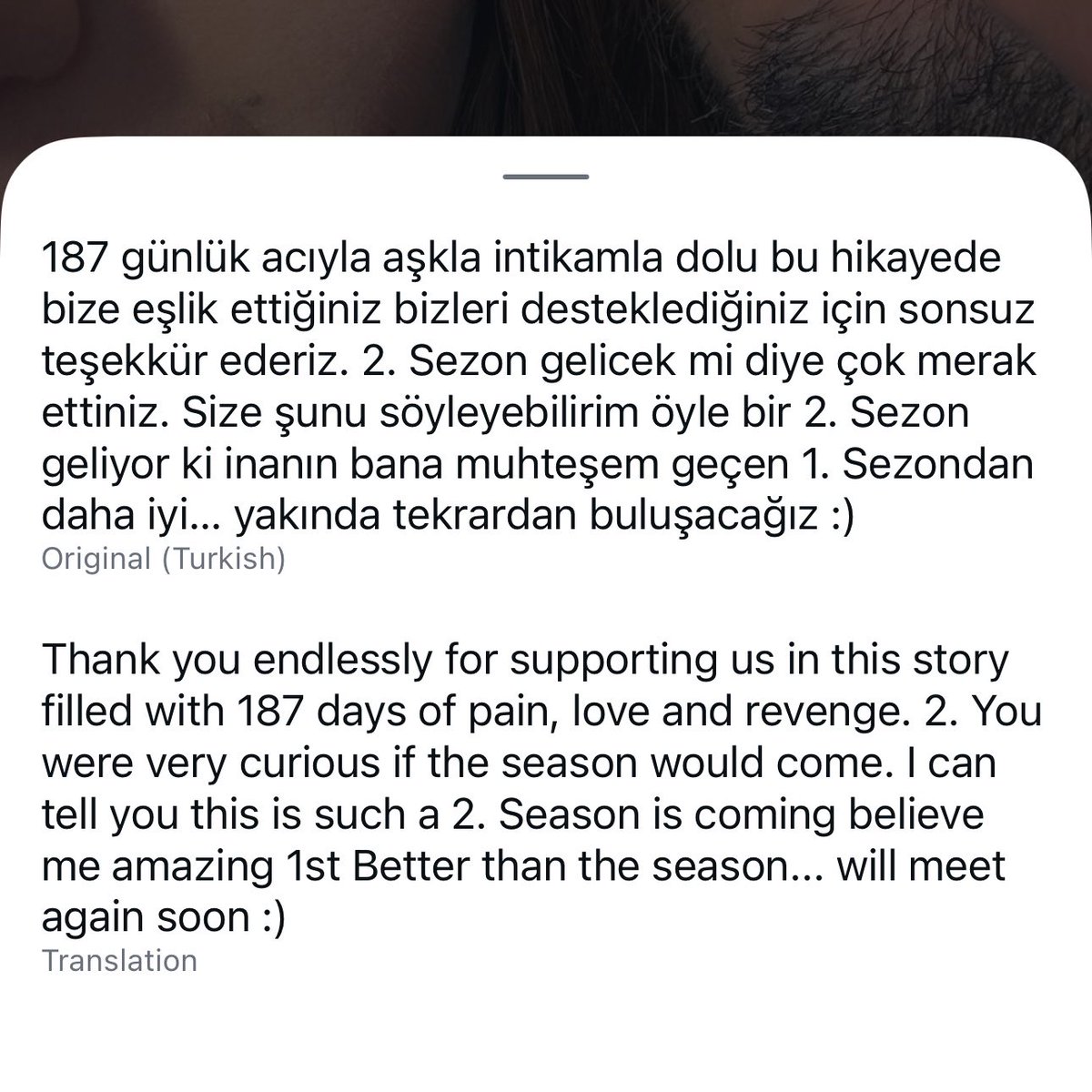 The only relief is season 2 announcement. Emin is saying season 2 will be better than season 2 . Just hoping it to be less traumatic and wish it is launched soon 🥹🤞#arafta