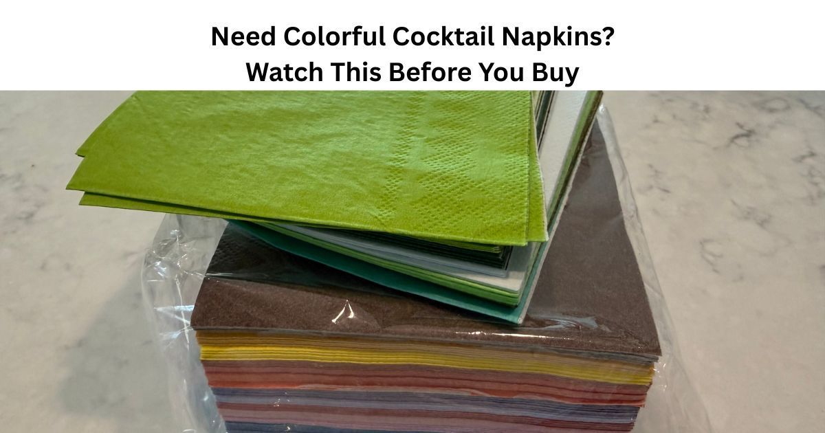 DeborahDian's tweet image. Having a party, or just a gathering of a few friends? It's always nice to keep a selection of cute cocktail napkins on hand, in a variety of colors. Watch this #Amazon review to see why I like these.

Amazon link: amazon.com/vdp/0e7bd1c1ca…

#napkins #cocktail