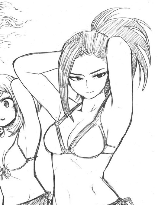 GLITTER&GLAMOURS-MOMO YAOYOROZU- has been revealed. Kinda based on the sketch Horikoshi did for the swimming pool filler episode.