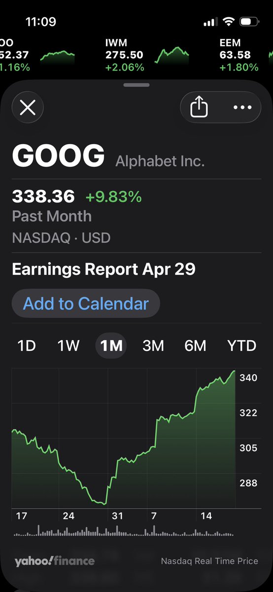 radfugee's tweet image. My timing isn’t usually this good but pretty happy I bought another $40,000 of Google to add to my position at $273 only two weeks ago #TACO
