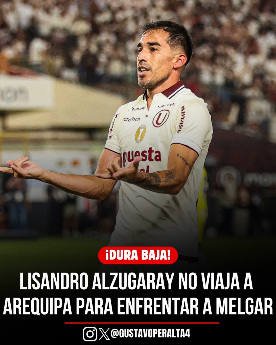 Lisandro Alzugaray estará apto para el partido ante Garcilaso.