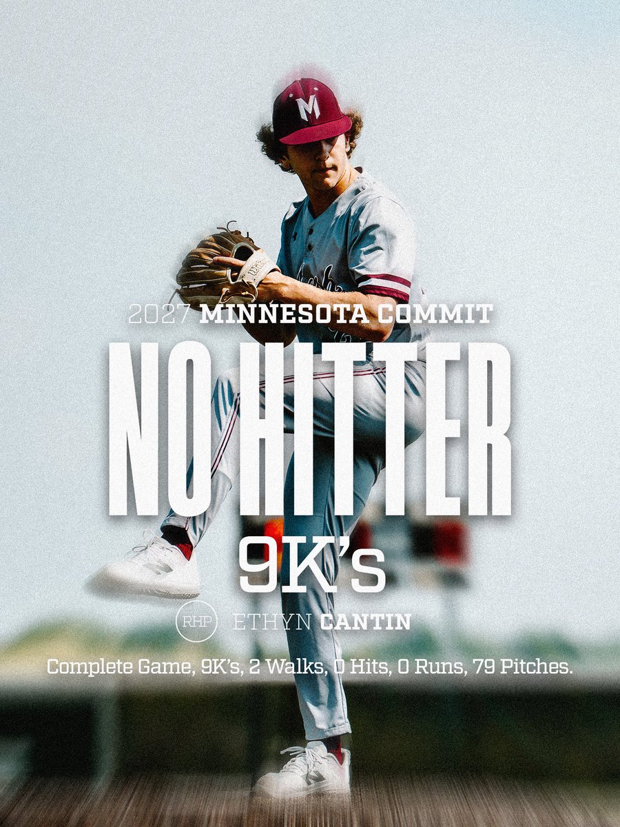 MASH__BASEBALL's tweet photo. 🚨NO-NO ALERT🚨

Gopher Commit @cantin212 with an absolute GEM. https://t.co/ICyCMGEUHq