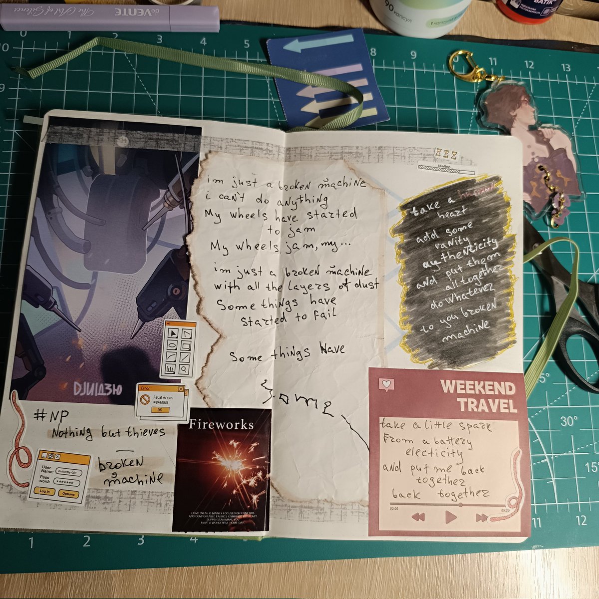 chronomant's tweet image. #scrapbook 

Machine Herald 

jayvik / maybe 

np Nothing But Thieves — Broken machine