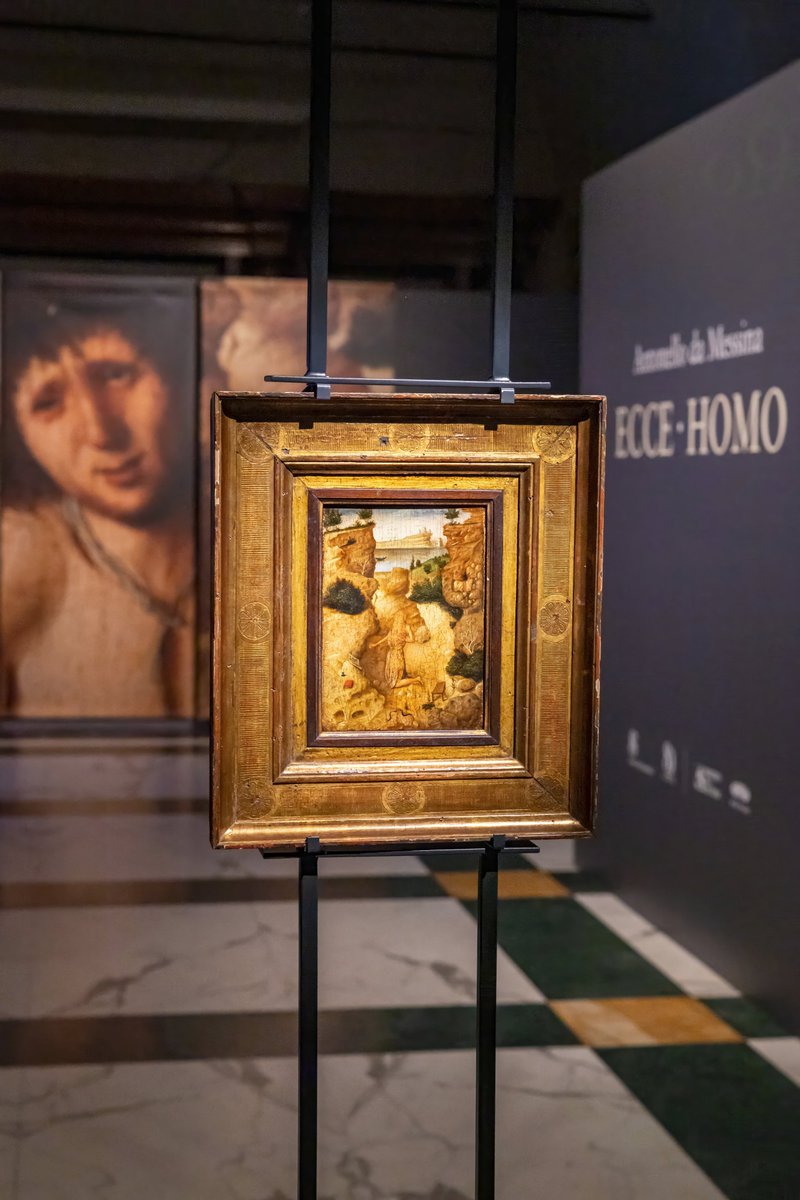 SenatoStampa's tweet photo. #EcceHomo di Antonello da Messina ❗ Ultimi due giorni di tempo, sabato 18 e domenica 19 aprile, per ammirare l'opera, acquisita dal @MiC_Italia e destinata al #MUNDA de L'Aquila, esposta in anteprima mondiale in #Senato per gli 80 anni della #Repubblica https://t.co/eKbW0RlN4f https://t.co/NjIGKc84Gu