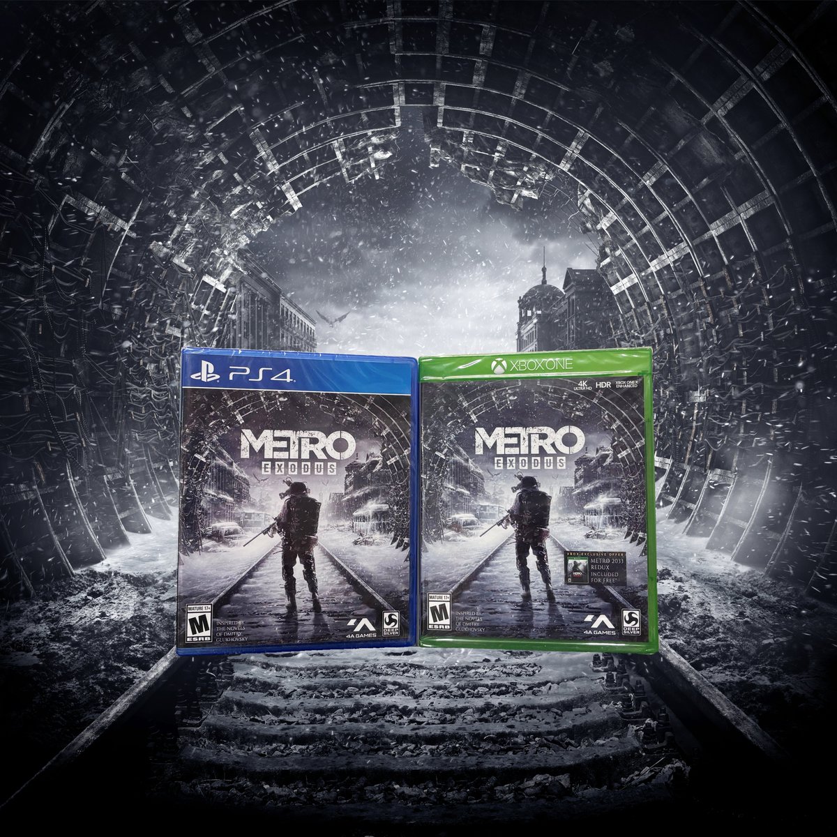 ☠️METRO GIVEAWAY⚠️

In honor of yesterday's #METRO2039 announce, we have a few copies of METRO Exodus to give away! To enter:

1. Follow us
2. Like and/or RT this post
3. Like and/or RT any other NON-CONTEST post originating from this account

Terms &amp; Conditions👇