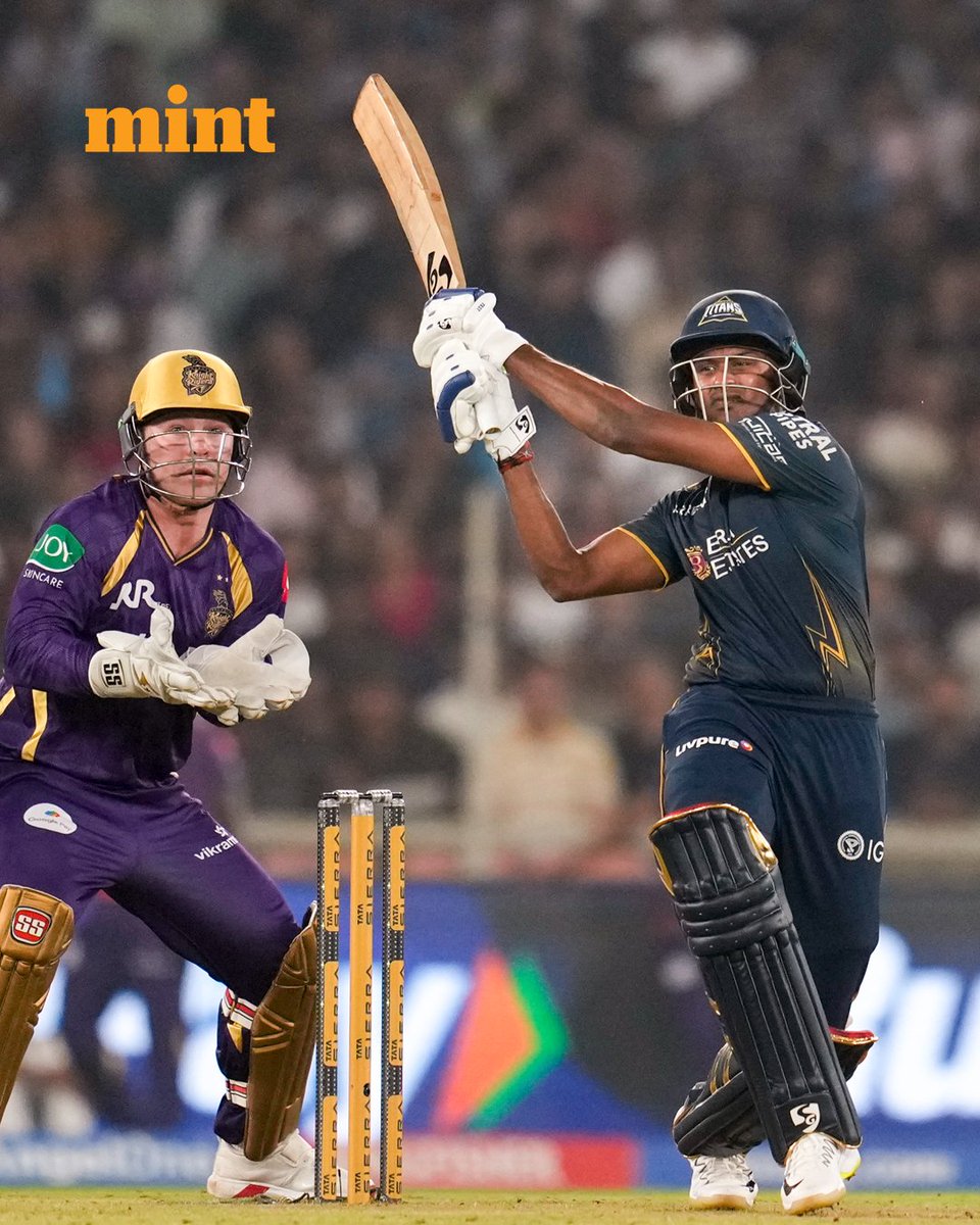 livemint's tweet image. #INPICS | Shubman Gill scored 86 as Gujarat Titans beat Kolkata Knight Riders by five wickets. Kagiso Rabada took three wickets in the first innings, but KKR fell short.