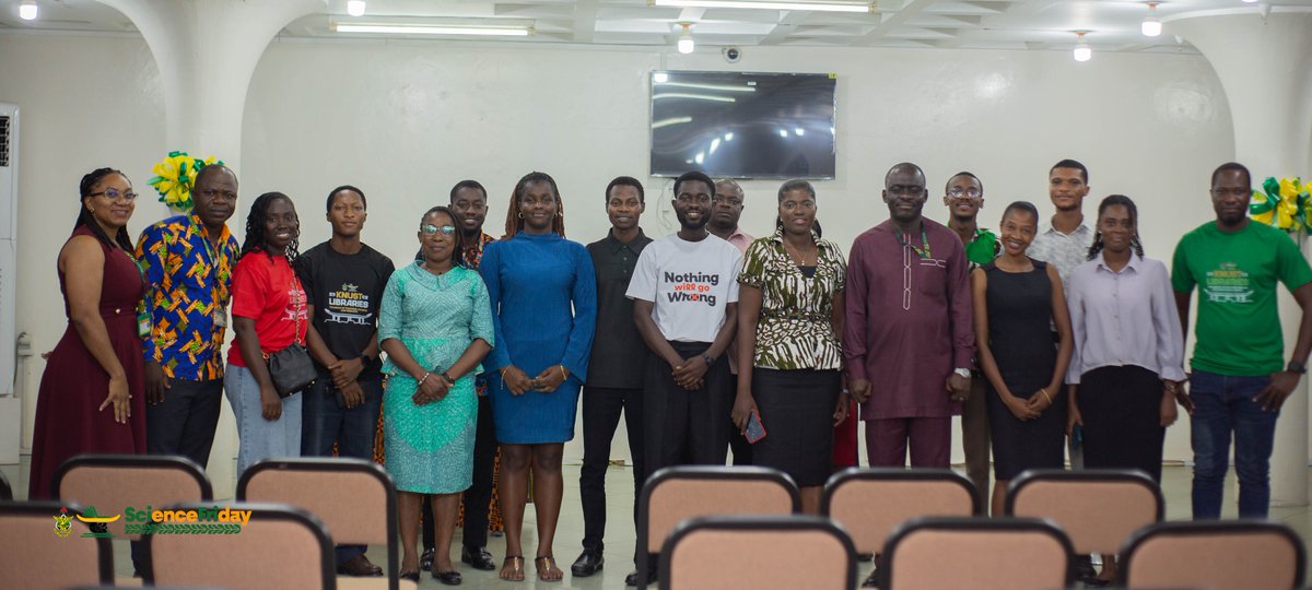 knust_library's tweet image. REMINDER !! The ScienceFriday Series, organised by KNUST Libraries, is designed to promote the wellbeing of both staff and students by creating space for timely conversations on health, research, and everyday campus life. #sciencefriday #knust