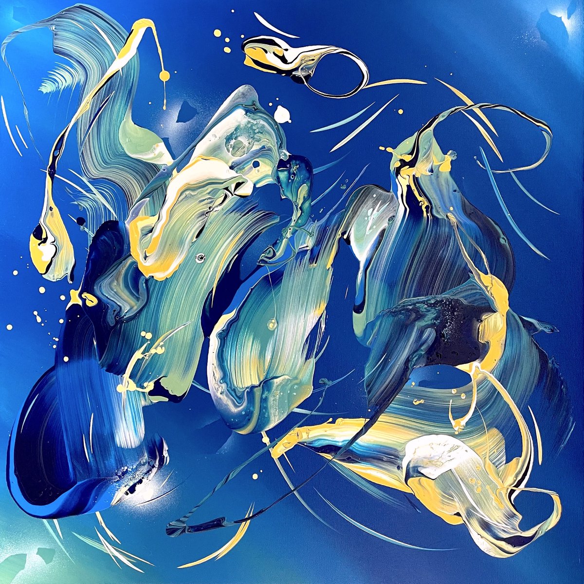 AcrylicAlchemy's tweet photo. A little nod to "Van Gogh" from my "Open Wounds" collection. Sometimes you may need to tear yourself open and expose your wounds so they can breathe and heal 💙

#abstractart #sandiegoartist #vangogh #fluidart https://t.co/0Avxt6c0HE