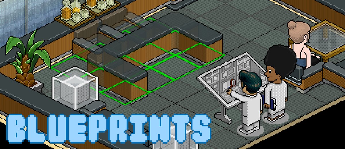 HabboOrigins's tweet photo. 🔧 Introducing Blueprint Studio

Capture any build – up to 100x100 tiles – as a reusable Blueprint. Rebuild it instantly anywhere, as long as you've got the furni.

Build once, repeat forever!