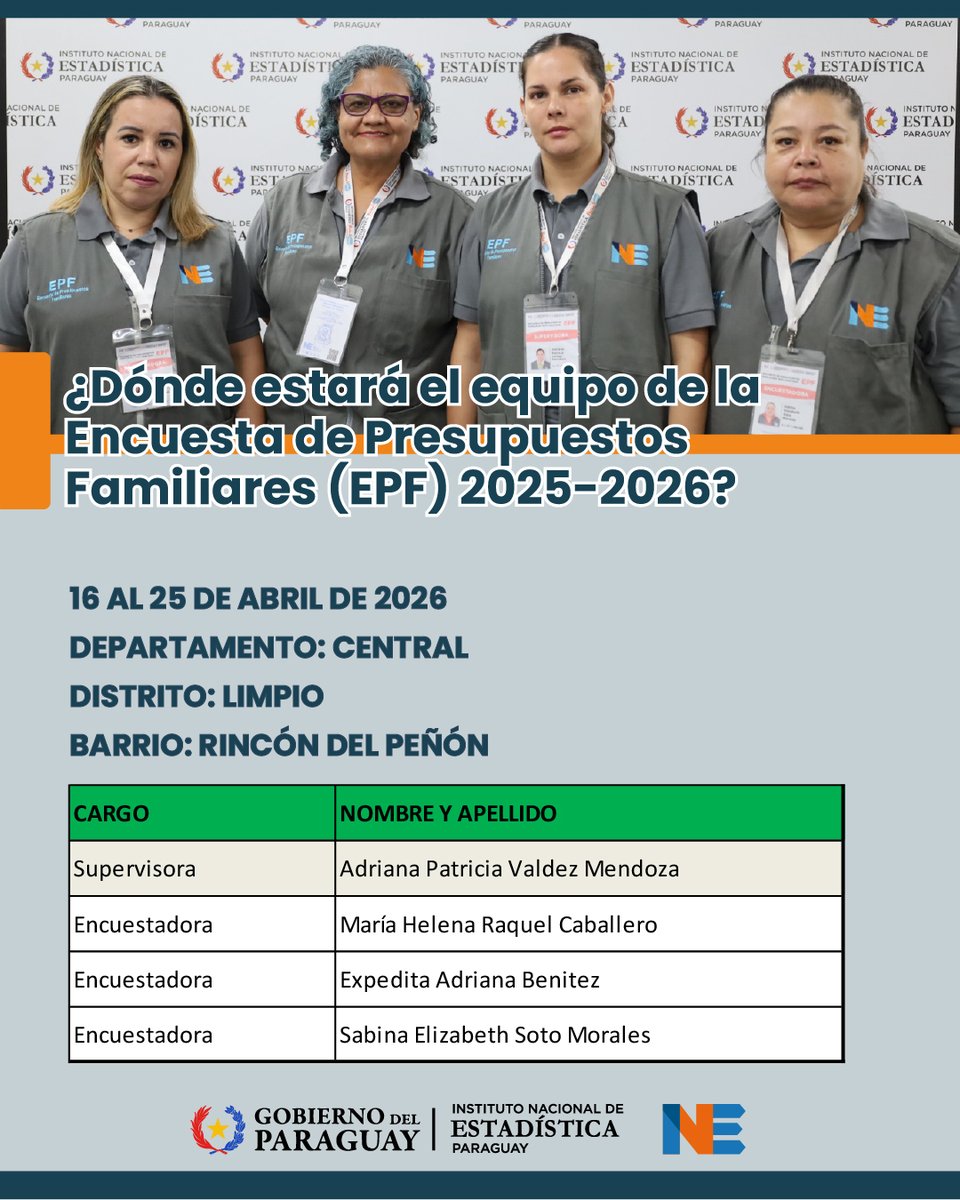 INE Paraguay tweet media