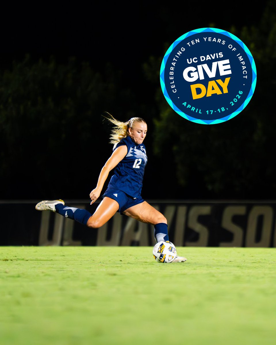 ucdaviswsoc's tweet photo. Give Day is here! Back Aggie women's soccer by donating today! 

Donate today: https://t.co/4XmGdz1Sbo

#GoAgs https://t.co/3BX3LEBgXO