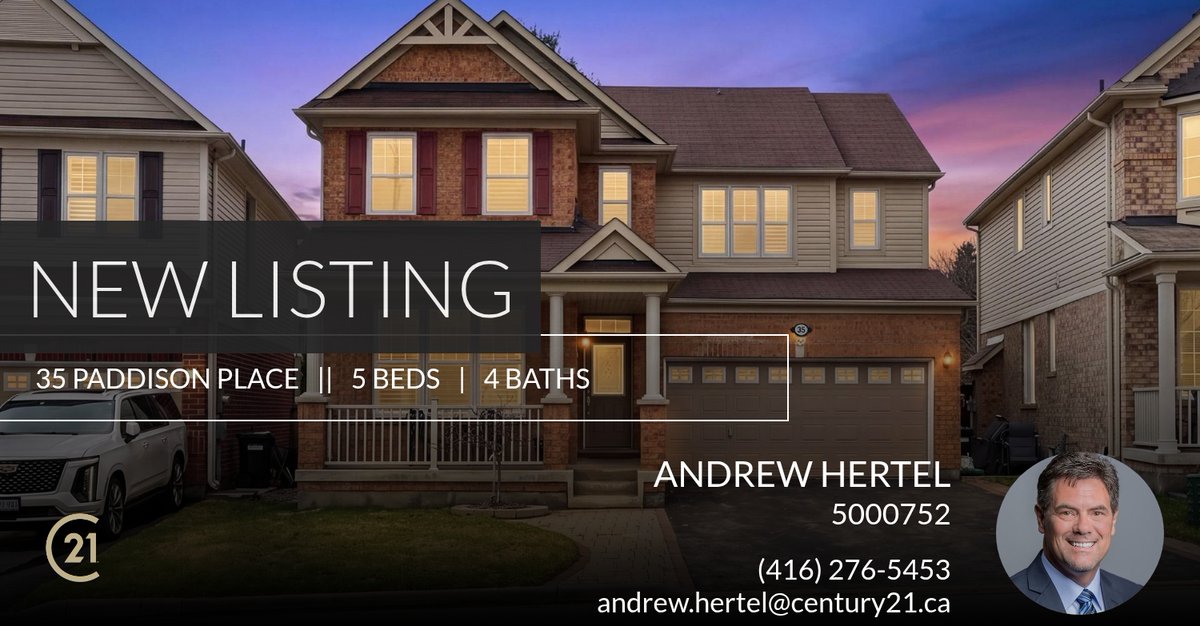 AndyHertel's tweet photo. 📍 New Listing 📍 Take a look at this fantastic new property that just hit the market located at 35 Paddison Place in New Tecumseth. Reach out here or at (416) 276-5453 for more information!<br /><br><br /><br>

Andrew Hertel - Sal... https://t.co/eBkLoXpnzQ https://t.co/cgW5NJAAyp